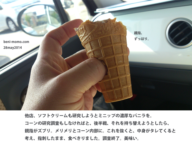 ソフトに親指